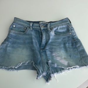 PINK denim shorts